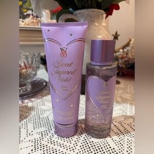 (Inventory 35 & 36) Victoria's Secret Sweet Sugared Violet Lotion and Mist Set